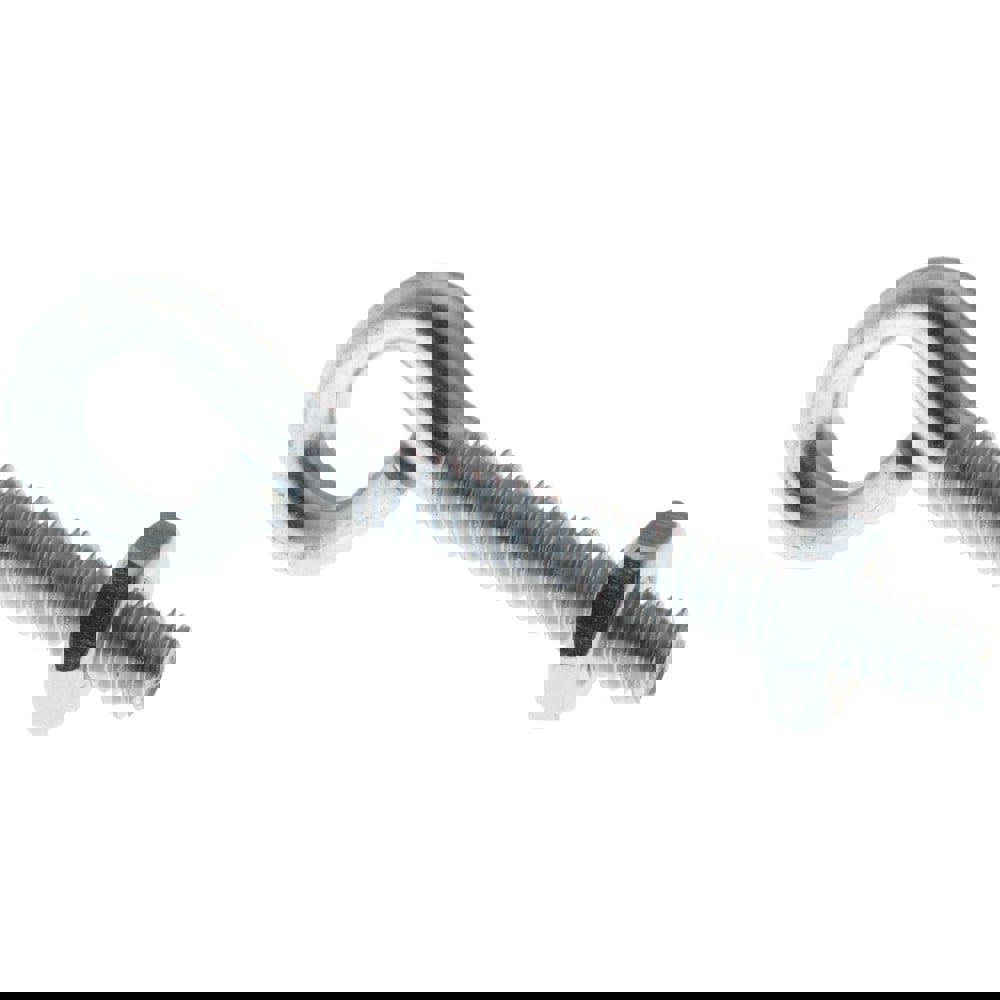 #10-24, Zinc-Plated Finish, Steel Wire Turned Open Eye Bolt